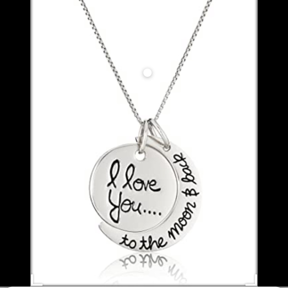 Sterling "I love you to the moon & Back" Necklace